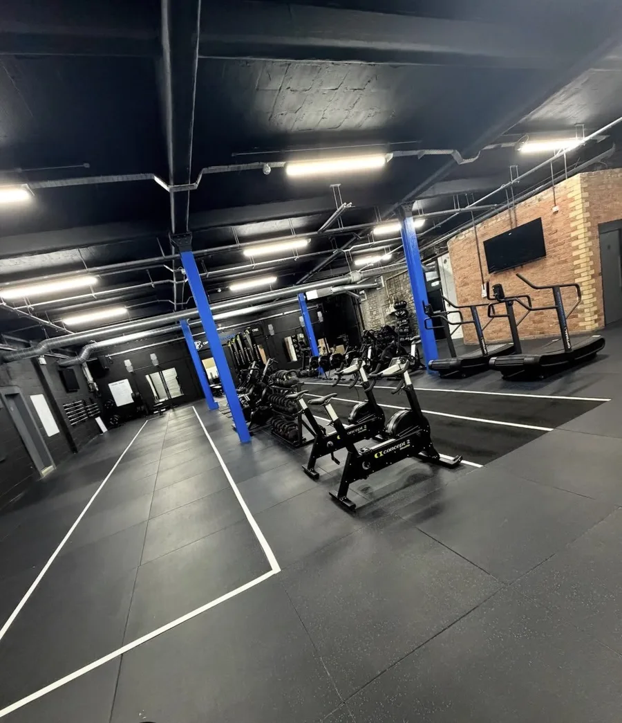 Wide view of the training floor