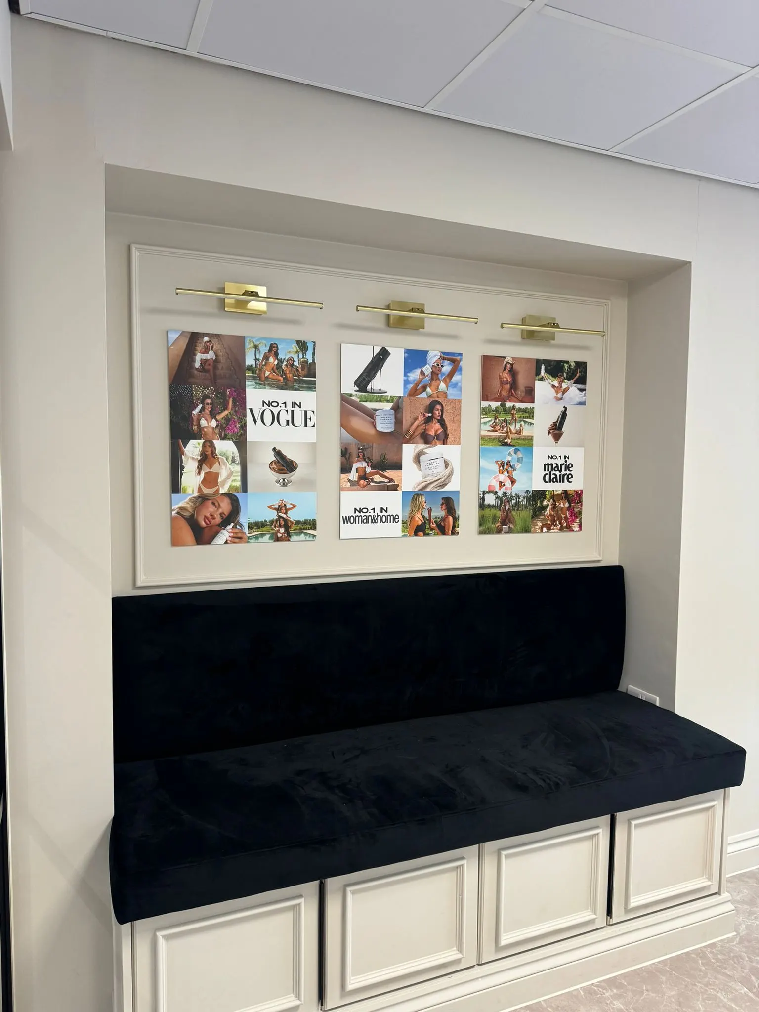 Completed Rose & Caramel retail floor