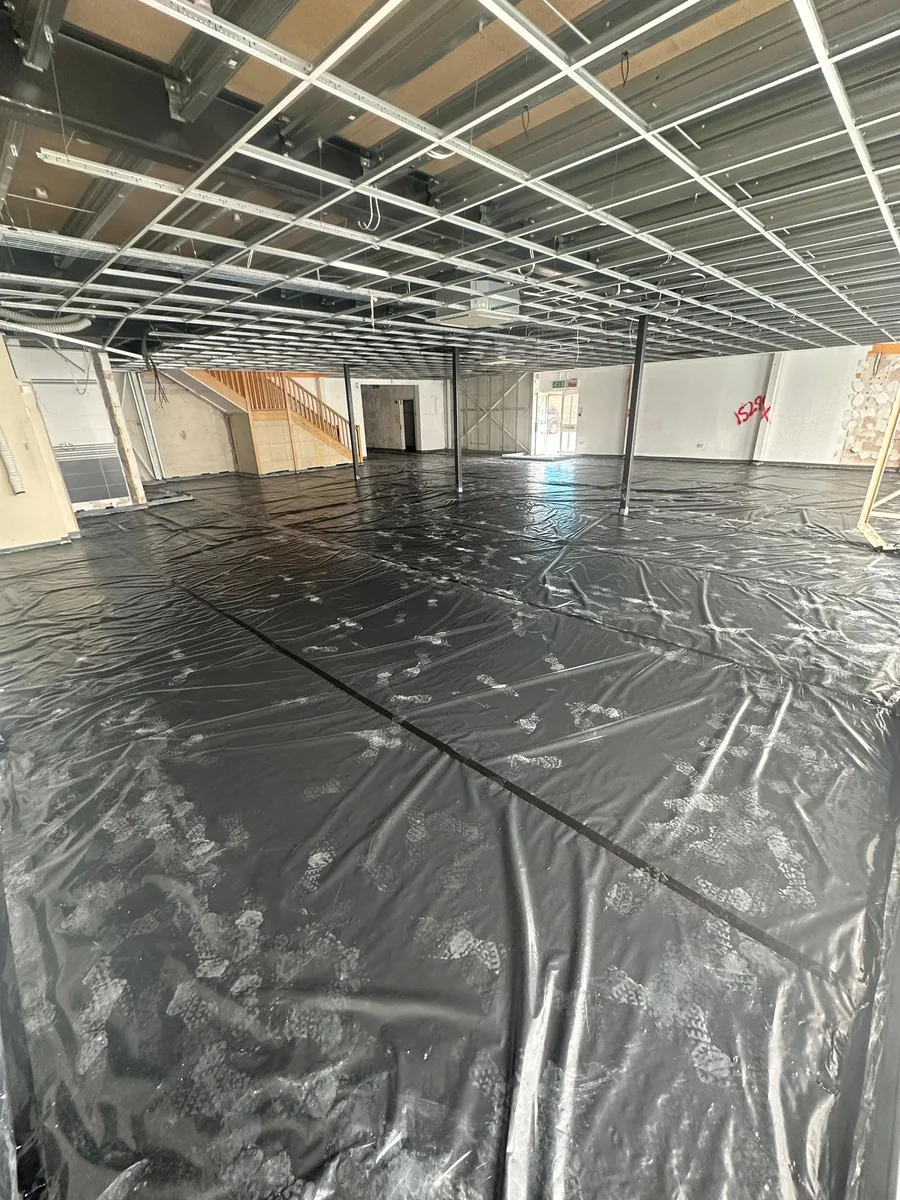 Screeding prep to bring slab level