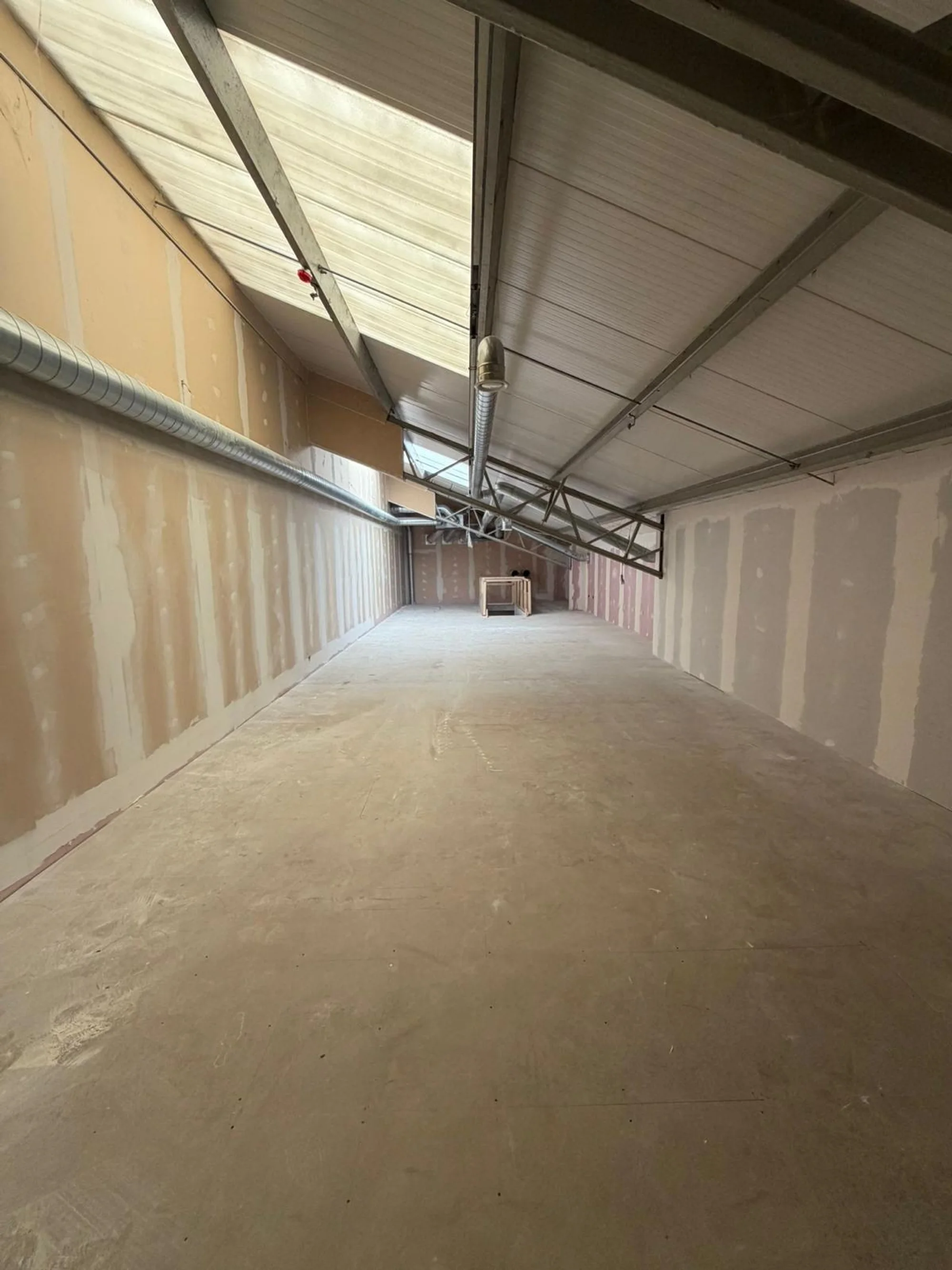 The White Room shell during construction