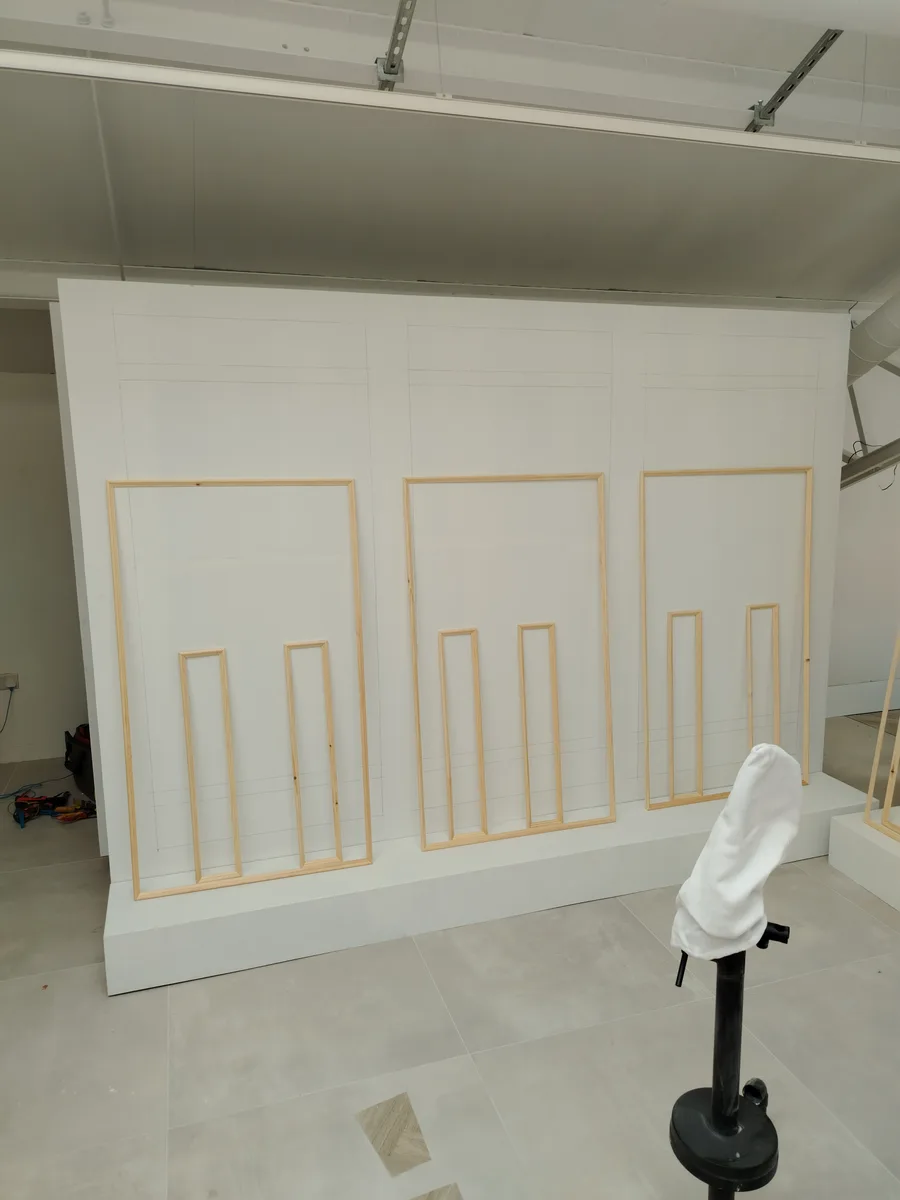 Moveable walls under construction